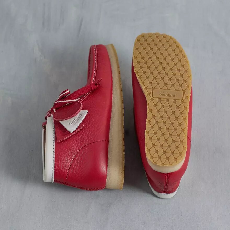 Herrstövlar Walla Boot Rb i rött läder – Wallabees Herrstövlar Walla Boot Rb i rött läder – Wallabees