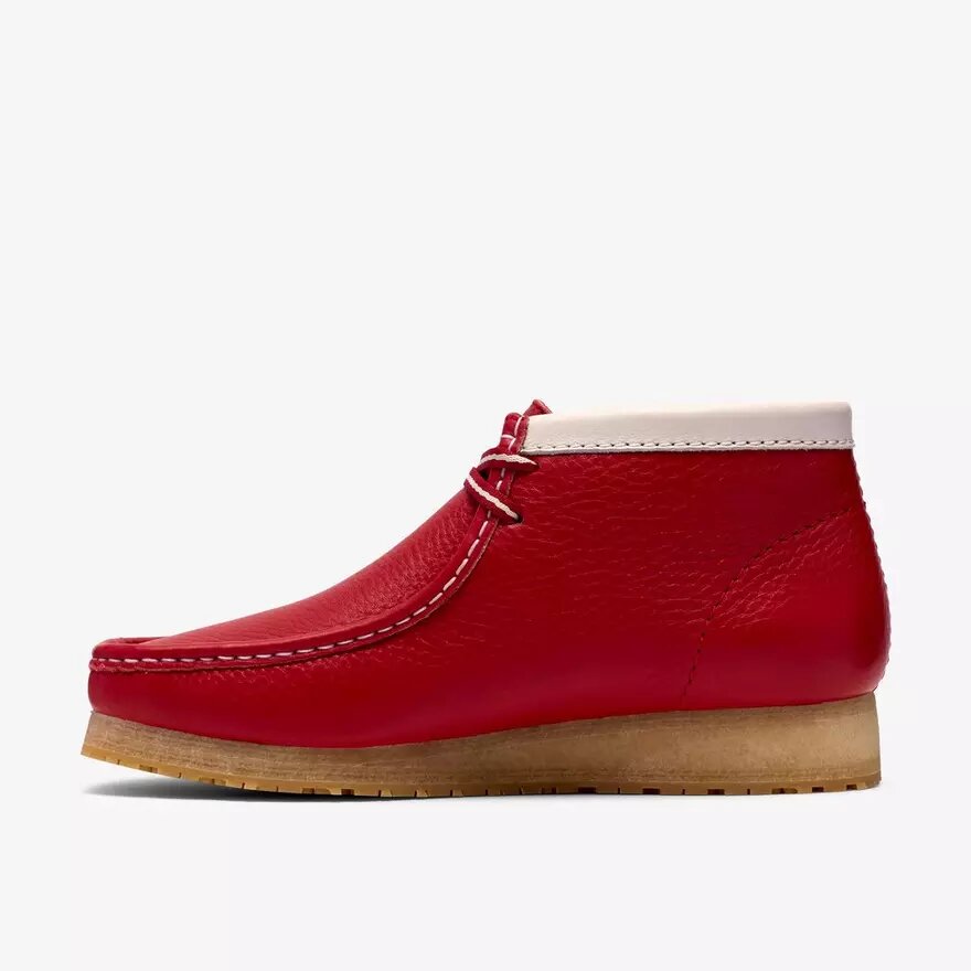 Herrstövlar Walla Boot Rb i rött läder – Wallabees Herrstövlar Walla Boot Rb i rött läder – Wallabees