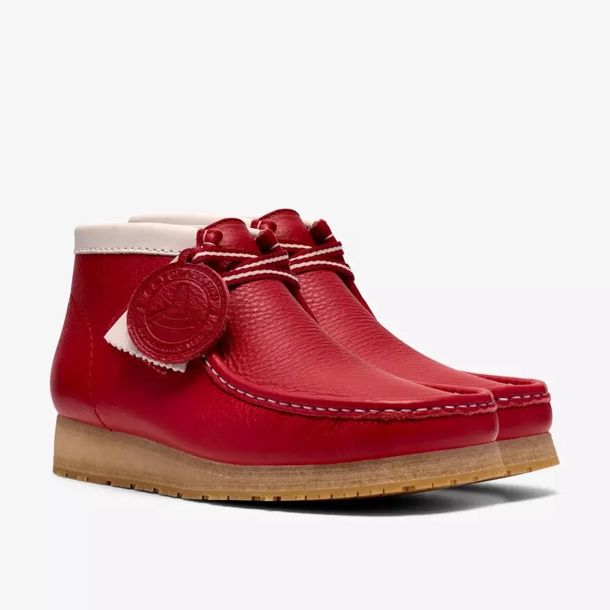Herrstövlar Walla Boot Rb i rött läder – Wallabees Herrstövlar Walla Boot Rb i rött läder – Wallabees