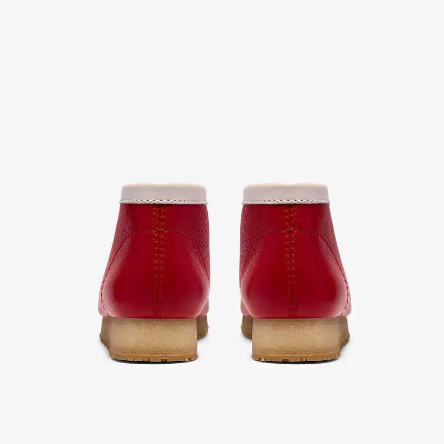 Herrstövlar Walla Boot Rb i rött läder – Wallabees Herrstövlar Walla Boot Rb i rött läder – Wallabees