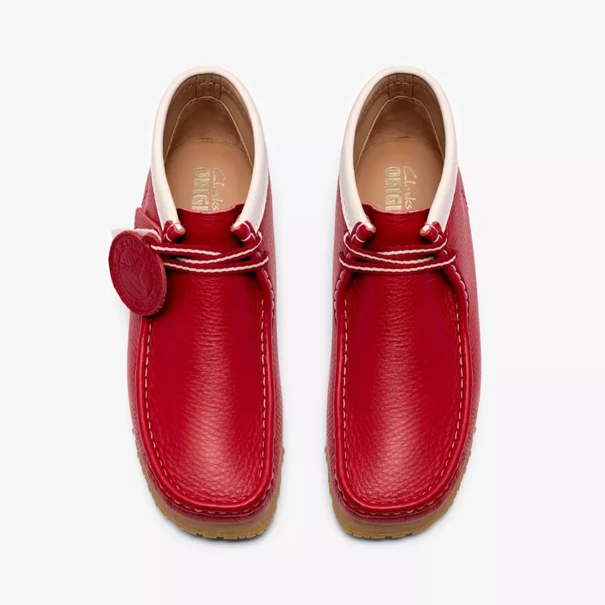 Herrstövlar Walla Boot Rb i rött läder – Wallabees Herrstövlar Walla Boot Rb i rött läder – Wallabees
