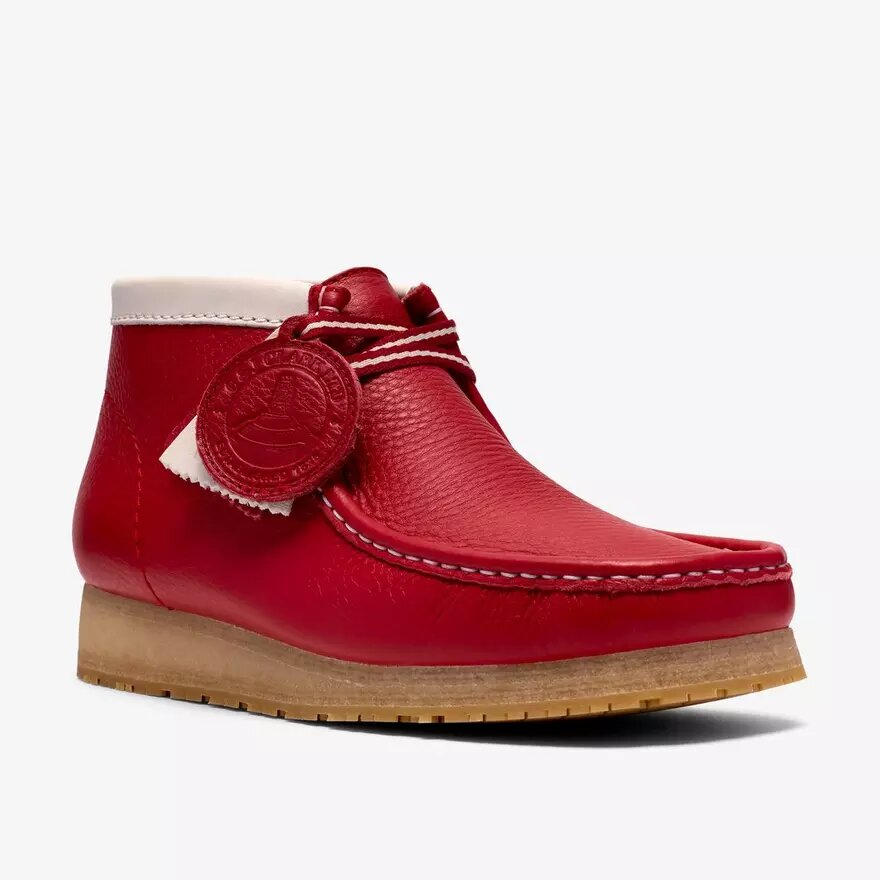 Herrstövlar Walla Boot Rb i rött läder – Wallabees Herrstövlar Walla Boot Rb i rött läder – Wallabees