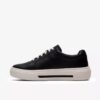 Hollyrose Zip – svarta lädersneakers för damer