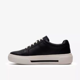 Hollyrose Zip – svarta lädersneakers för damer Hollyrose Zip – svarta lädersneakers för damer