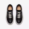 Hollyrose Zip – svarta lädersneakers för damer