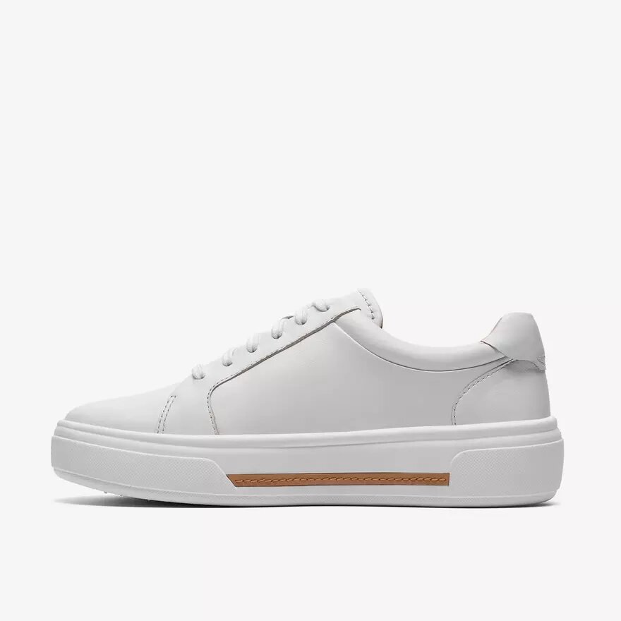 Hollyrose Zip – vita lädersneakers för dam Hollyrose Zip – vita lädersneakers för dam