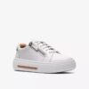 Hollyrose Zip – vita lädersneakers för dam Hollyrose Zip – vita lädersneakers för dam