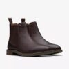 Jaxen Easy Chelsea boots för herr i brunt tumlat läder Jaxen Easy Chelsea boots för herr i brunt tumlat läder