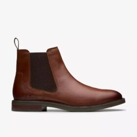 Jaxen Easy Chelsea boots i brunt läder för herr