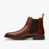 Jaxen Easy Chelsea boots i brunt läder för herr Jaxen Easy Chelsea boots i brunt läder för herr