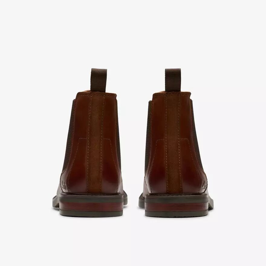 Jaxen Easy Chelsea boots i brunt läder för herr Jaxen Easy Chelsea boots i brunt läder för herr