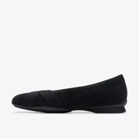 Jazmynn Gem – svarta slip-ons i mocka för damer