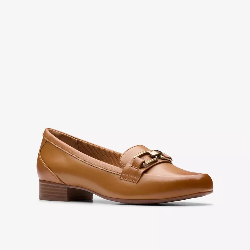 Juliet Echo-Loafers i brunt läder för dam Juliet Echo-Loafers i brunt läder för dam