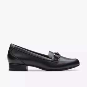 Juliet Echo – svarta läderloafers för dam
