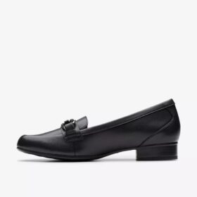 Juliet Echo – svarta läderloafers för dam