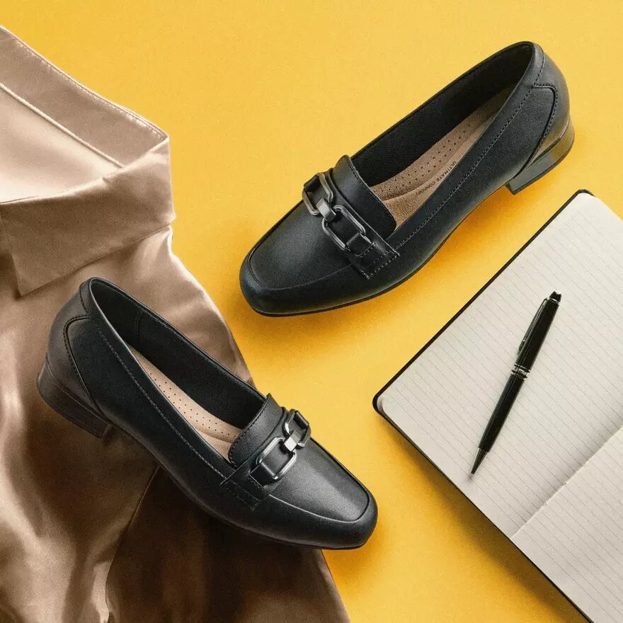 Juliet Echo – svarta läderloafers för dam Juliet Echo – svarta läderloafers för dam