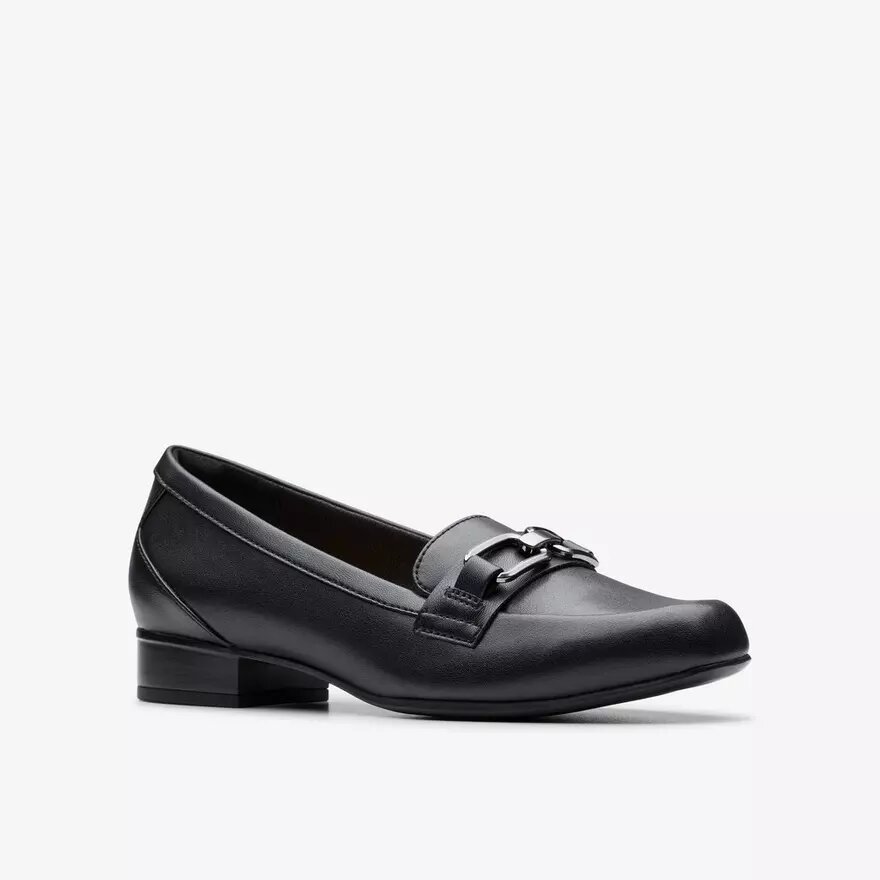 Juliet Echo – svarta läderloafers för dam Juliet Echo – svarta läderloafers för dam
