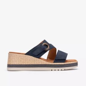 Kidiki Cove Navy Nubuck-kilklackar för dam
