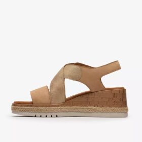Kidiki Sun beige kombinationskilklackar för damer