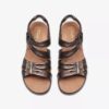 Kitly Ave-platta sandaler i bronsfärgat läder för damer Kitly Ave-platta sandaler i bronsfärgat läder för damer