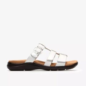 Kitly Pearl – platta sandaler i lackläder för damer