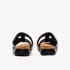 Kitly Pearl – svarta platta sandaler i lackläder för damer Kitly Pearl – svarta platta sandaler i lackläder för damer
