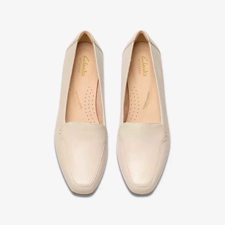 Krystine Lily – Loafers i krämfärgat läder för damer Krystine Lily – Loafers i krämfärgat läder för damer