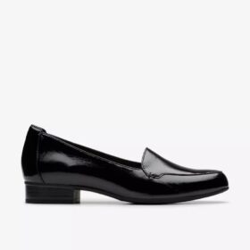 Krystine Lily – svarta Slip-ons i lackläder för damer