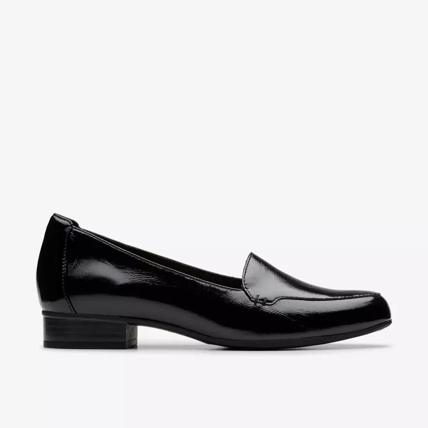Krystine Lily – svarta Slip-ons i lackläder för damer Krystine Lily – svarta Slip-ons i lackläder för damer