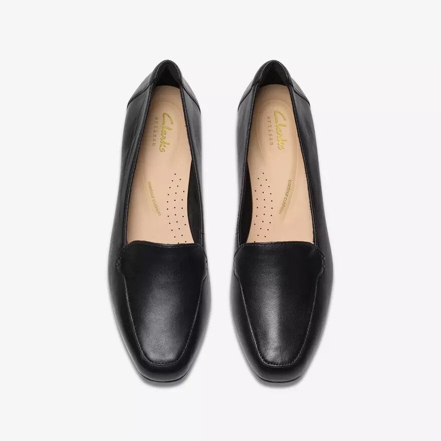 Krystine Lily – svarta Slip-ons i läder för damer Krystine Lily – svarta Slip-ons i läder för damer
