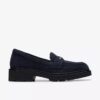 Lauryl Step-loafers i marinblått mocka för dam Lauryl Step-loafers i marinblått mocka för dam