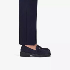 Lauryl Step-loafers i marinblått mocka för dam