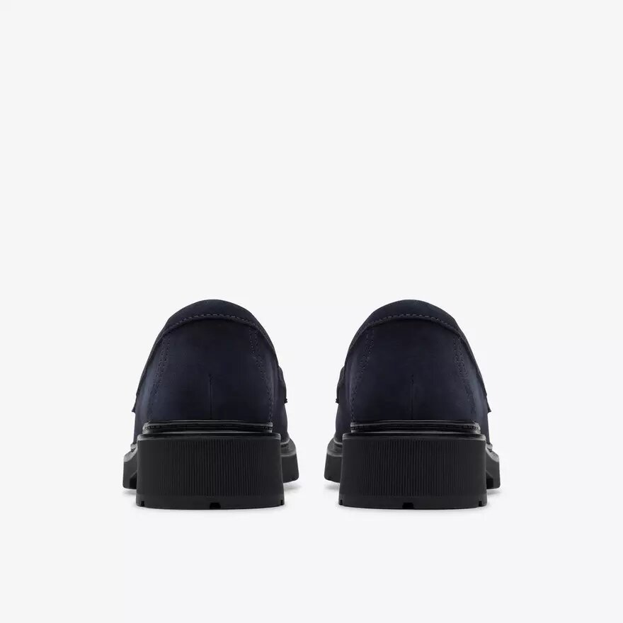 Lauryl Step-loafers i marinblått mocka för dam Lauryl Step-loafers i marinblått mocka för dam