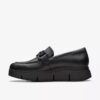 Loriini Izzy svarta läders Loafers för damer Loriini Izzy svarta läders Loafers för damer
