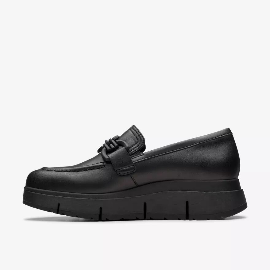 Loriini Izzy svarta läders Loafers för damer Loriini Izzy svarta läders Loafers för damer