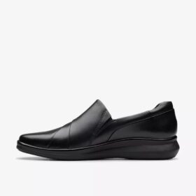 Lynell Slip – svarta slip-ons i läder för damer