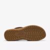 Maelynn Gem Tan Nubuck-platta sandaler för damer