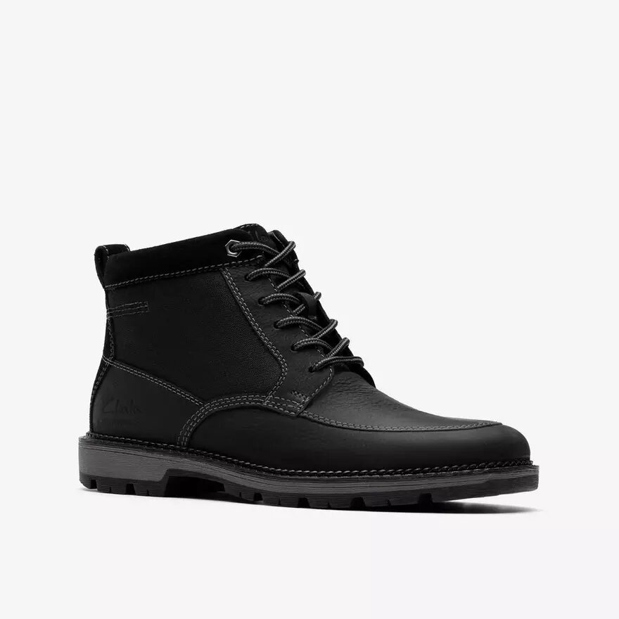 Maplewalk Rise svarta läderankelboots för herr Maplewalk Rise svarta läderankelboots för herr