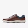 Mapstone Lace-sneakers i mahognyfärgat läder för herr