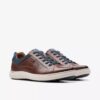 Mapstone Lace-sneakers i mahognyfärgat läder för herr