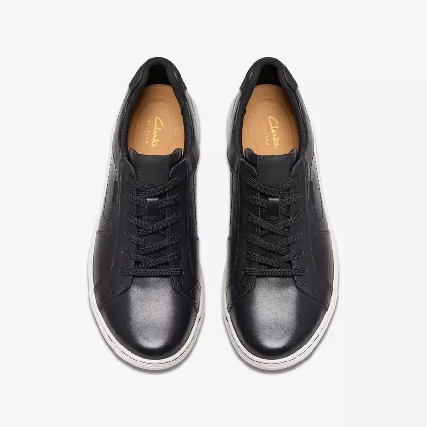 Mapstone Lace – svarta lädersneakers för herr Mapstone Lace – svarta lädersneakers för herr