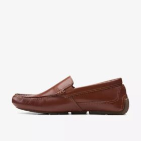 Markman Plain mörkbrun läderLoafer för herrar