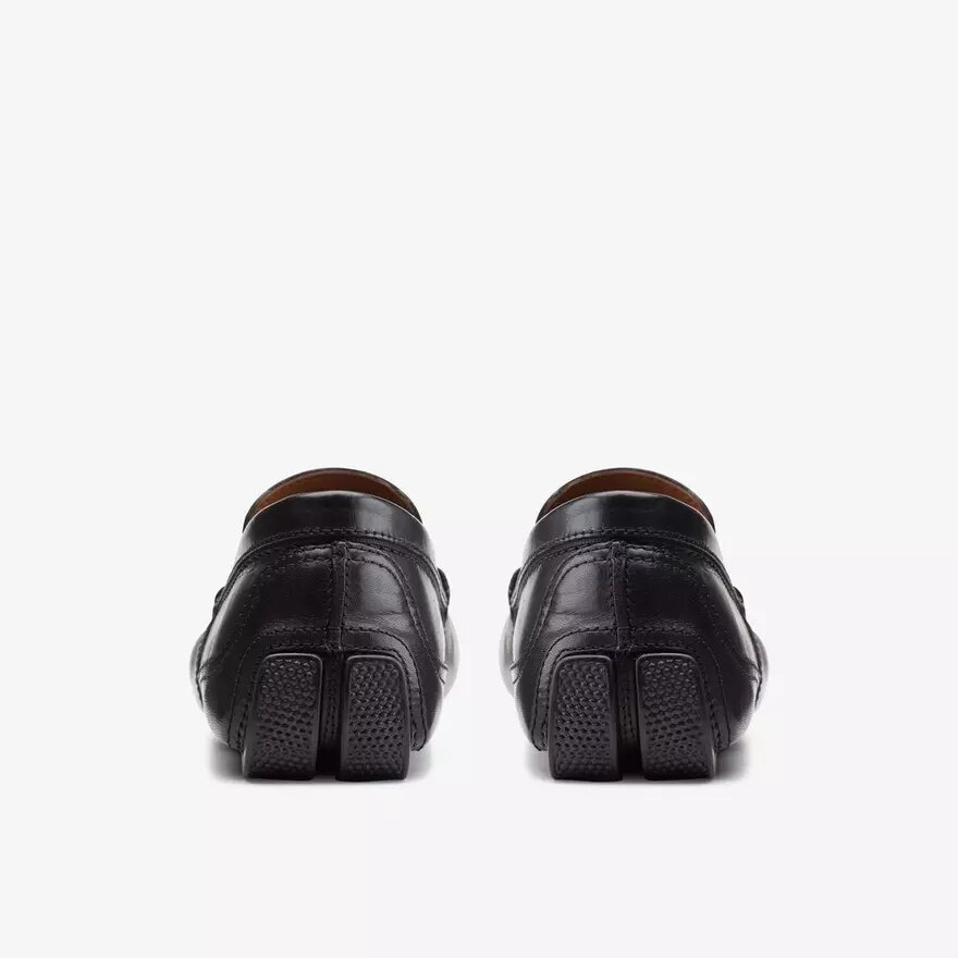 Markman Plain svarta läderloafers för herrar Markman Plain svarta läderloafers för herrar