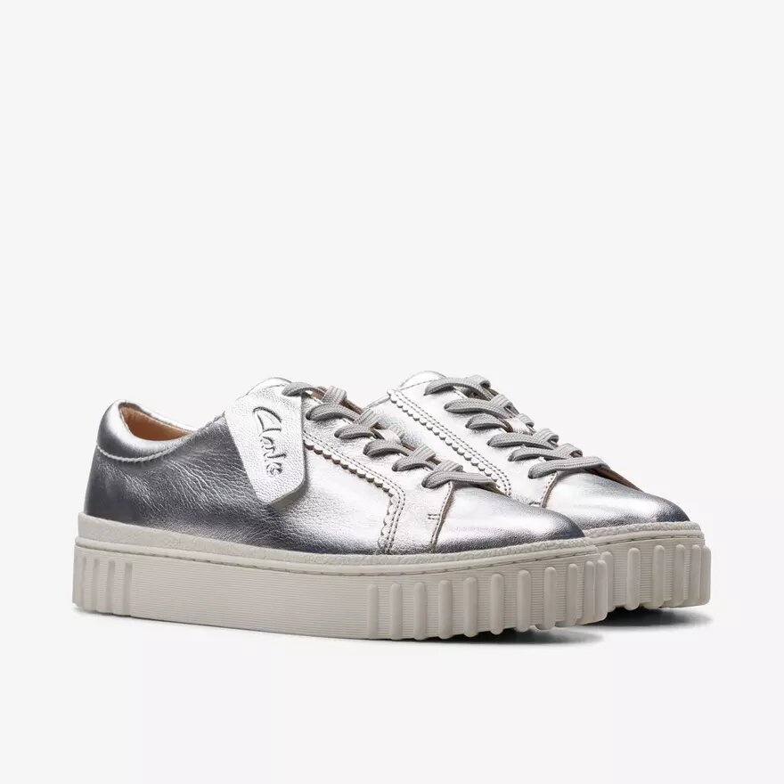 Mayhill Walk Silver Metallic-sneakers för damer, USA Mayhill Walk Silver Metallic-sneakers för damer, USA