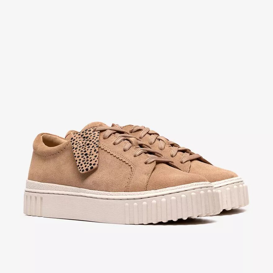 Mayhill Walk-sneakers för dam i beige mocka Mayhill Walk-sneakers för dam i beige mocka