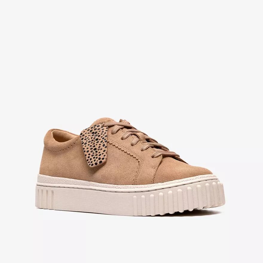 Mayhill Walk-sneakers för dam i beige mocka Mayhill Walk-sneakers för dam i beige mocka
