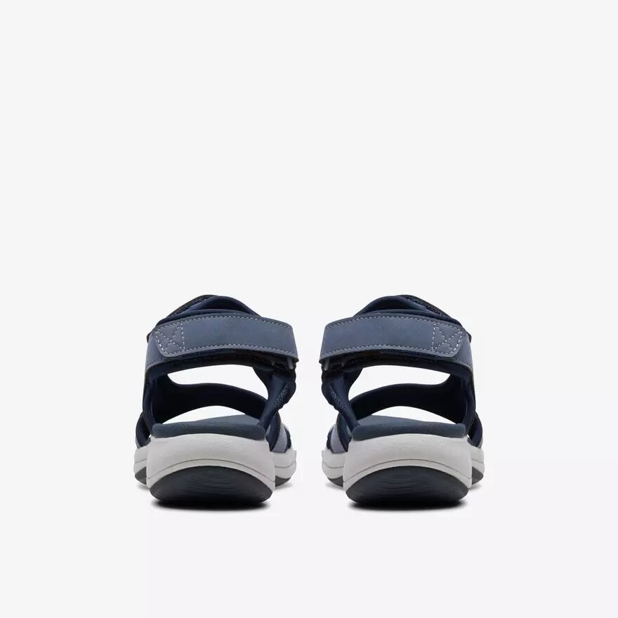 Mira Bay-rem-sandaler för damer i denimblått med remmar och Cloudsteppers™-teknik Mira Bay-rem-sandaler för damer i denimblått med remmar och Cloudsteppers™-teknik