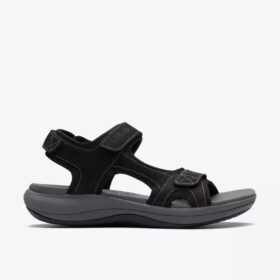 Mira Bay svarta Cloudsteppers™-rem-sandaler för damer
