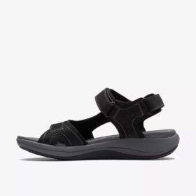 Mira Bay svarta Cloudsteppers™-rem-sandaler för damer