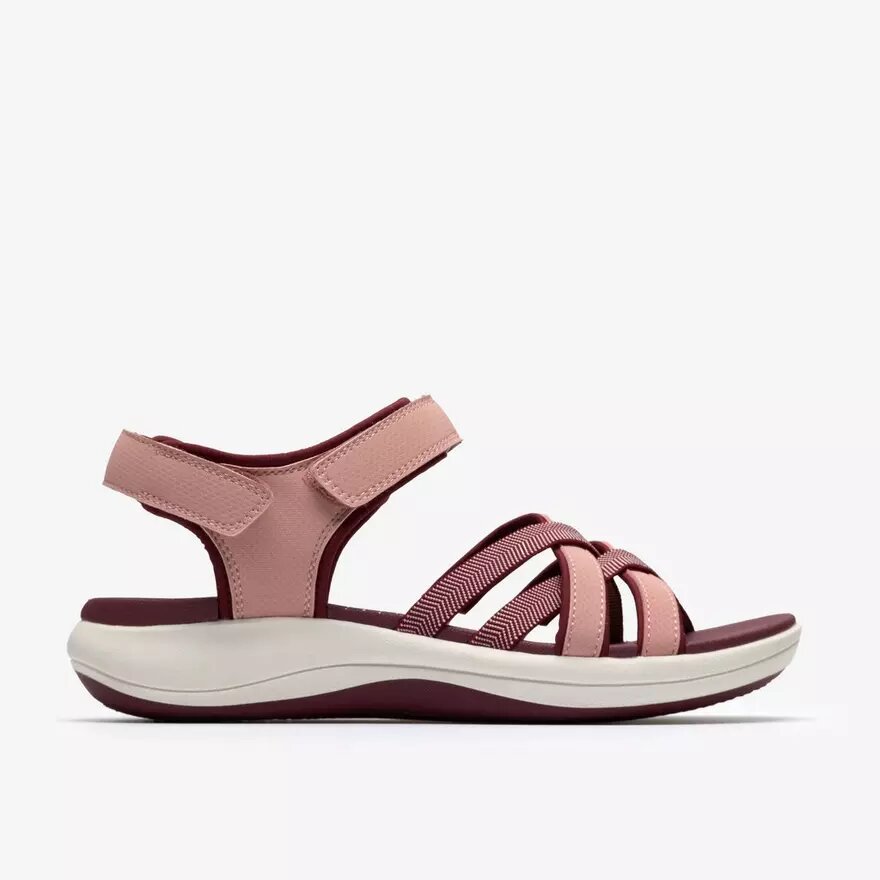 Mira Shore-rem-sandaler för damer i rödbrunt Mira Shore-rem-sandaler för damer i rödbrunt